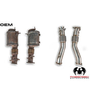 Fabspeed GPF / OPF Delete Pipes for ROW Corvette C8 / Z06, product view 6