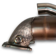 Fabspeed HJS Sport Cat X-Pipe for Porsche 992.2 Turbo S, product view 4