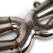 Fabspeed HJS Sport Cat X-Pipe for Porsche 992.2 Turbo S, product view 6