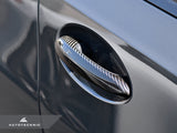 AutoTecknic Dry Carbon Door Handle Trim Set - G30 5-Series | G32 6-Series GT