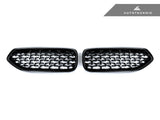 AutoTecknic Painted Glazing Black Front Grille Set - G29 Z4