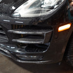 Rennline Carbon Fiber Grille Slats for Macan: Hand-laid carbon fiber with UV gloss clearcoat, OEM+ fit. shop now at PMB Performance.