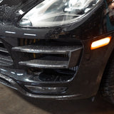 Rennline Carbon Fiber Grille Slats for Macan: Hand-laid carbon fiber with UV gloss clearcoat, OEM+ fit. shop now at PMB Performance.