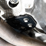 Rennline Billet Tunnel Brace for Macan: CNC-machined 6061-T6 aluminum for improved rigidity, replacing the factory brace. Shop now at PMB Performance.