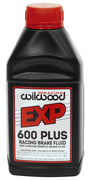 Wilwood EXP 600 Plus DOT 4 brake fluid bottle, representative packaging view