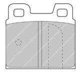 Ferodo Rear Brake Pad Set FCP0093 for Porsche 911 Carrera/930 (1978–1989)