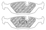 Ferodo Front/Rear Brake Pad Set FCP0296 for BMW E30/E28