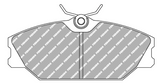 Ferodo Front Brake Pad Set FCP0406 for Porsche/Audi/BMW Motorsport Applications