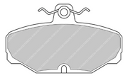 Ferodo Rear Racing Brake Pad Set FCP0408 for Caterham Seven Range (1997–)/Ford Sierra Cosworth Mk2 (1987–1993)