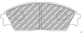 Ferodo Front Brake Pad Set FCP0598 for Porsche/Audi/BMW Motorsport Applications