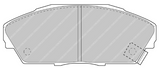 Ferodo Front Brake Pad Set FCP0748 for Porsche/Audi/BMW Motorsport Applications