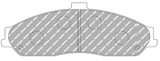 Ferodo Brake Pad Set FCP1553 for Porsche/Audi/BMW Motorsport Applications