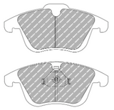 Ferodo Brake Pad Set FCP4045 for Porsche/Audi/BMW Motorsport Applications