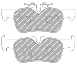 Ferodo Racing Brake Pad Set FCP4954 for Porsche 981 Cayman GT4/Boxster Spyder (2015–2016)