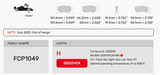 Ferodo Brake Pad Set FCP1049 for Porsche/Audi/BMW Motorsport Applications