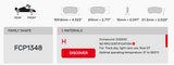 Ferodo Brake Pad Set FCP1348 for Porsche/Audi/BMW Motorsport Applications
