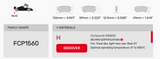 Ferodo Brake Pad Set FCP1560 for Porsche/Audi/BMW Motorsport Applications