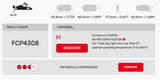 Ferodo Brake Pad Set FCP4308 for Porsche/Audi/BMW Motorsport Applications