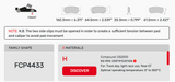 Ferodo Brake Pad Set FCP4433 for Porsche/Audi/BMW Motorsport Applications