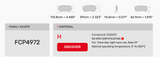 Ferodo Brake Pad Set FCP4972 for Porsche/Audi/BMW Motorsport Applications