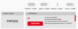 Ferodo Racing Brake Pad Set for Porsche 991 Carrera/GT3 Applications