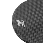 Fabspeed Carbon Fuel Door with Chrome Cavallino for Ferrari 488 GTB / Spider, product view 3