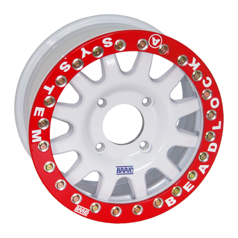 BRAID Fullrace T Beadlock A wheels are heavy-duty FlowCast wheels for off-road and rally use, featuring Beadlock technology and custom options. Shop now at PMB.