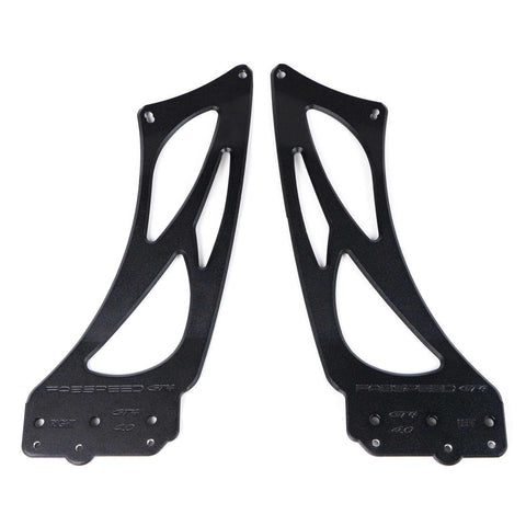 Fabspeed Porsche 981/718 Cayman GT4 Monoblock Wing Risers (2015+) (Image: 1)