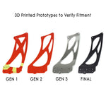 Fabspeed Porsche 981/718 Cayman GT4 Monoblock Wing Risers (2015+) (Image: 9)
