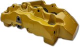 Pictured: Lamborghini Gallardo Spyder 8 Piston Caliper. 
You’ve found the finest Brembo caliper restoration service on the planet. PMB has taken the art of painted caliper restorations to a new level. We retain the factory anodizing and “never” sandblast the finish off your calipers. We use factory seals only and we replicate the original factory paint processes to get your caliper looking better than new.