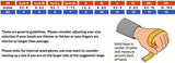 Competition Motorsport Alpinestars Tech-1 ZX V3 Nomex Gloves size chart