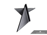 AutoTecknic Version III Dry Carbon Side Mirror Wind Deflector Set - A90 Supra 2020-Up