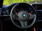 AutoTecknic Carbon Alcantara Steering Wheel Trim - F97 X3M | F98 X4M
