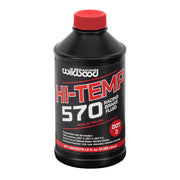 Wilwood Hi-Temp 570 DOT 3 brake fluid bottle, representative packaging view