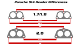 1.7/1.8L Full Muffler Kit for Porsche 914 (70-76)