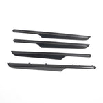 Rennline Carbon Fiber Door Trim Kit for Macan: OEM+ style, 2x2 carbon fiber with UV gloss resin, precision fit, easy installation. Shop now at PMB Performance.