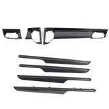Rennline Carbon Fiber Interior Trim Kit for Macan: OEM+ style, UV-resistant gloss resin, precision fit, and sleek 2x2 carbon fiber. Shop now at PMB Performance.