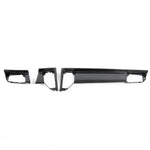 Rennline Carbon Fiber Dash Trim Kit for Macan: OEM+ style, 2x2 carbon fiber with UV gloss resin, precision fit, & easy installation. Shop now at PMB Performance.