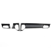 Rennline Carbon Fiber Dash Trim Kit for Macan: OEM+ style, 2x2 carbon fiber with UV gloss resin, precision fit, & easy installation. Shop now at PMB Performance.