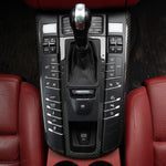 Rennline Carbon Fiber Center Console Surround for Macan: High-quality carbon fiber trim for a sleek, OEM-fit upgrade. Easy install. Shop now at PMB Performance.