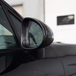 Rennline Carbon Fiber Mirrors for Macan: Premium carbon fiber mirror shells for a sleek, factory fit. Install with OEM hardware. Shop now at PMB Performance.