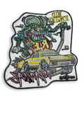 Official Rat Fink Porsche 914 Mid-Engine Maniac Patch, 10x8", iron-on/sew-on, durable embroidery for 914 fans. Perfect for jackets, bags. Fast shipping!