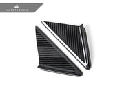 AutoTecknic Dry Carbon Side Mirror Wind Deflector Set - Porsche 911 (991) | 981 Boxster/Cayman | 718 (982)