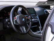 AutoTecknic Replacement Carbon Steering Wheel Top Cover - F97 X3M | F98 X4M