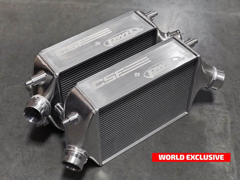 CSF 8166 Left Fender Oil Cooler, fits 74-89 911/930 Turbo, 50mm core, boosts cooling 10%, drop-in, USA-made. Shop now at PMB Performance.