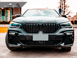 AutoTecknic Gloss Black Front Grille - G06 X6 Pre-LCI