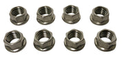 JayCee M8 x 1.25 Flanged Stainless Steel Nuts, Set of 8