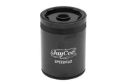 JayCee Black Billet Spin-On Oil Filter with 8-Micron Element