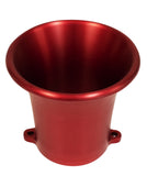 JayCee Red 3-1/4-Inch Billet Velocity Stack for Weber IDA and EMPI EPC
