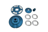 Billet Alternator Pulley, Blue